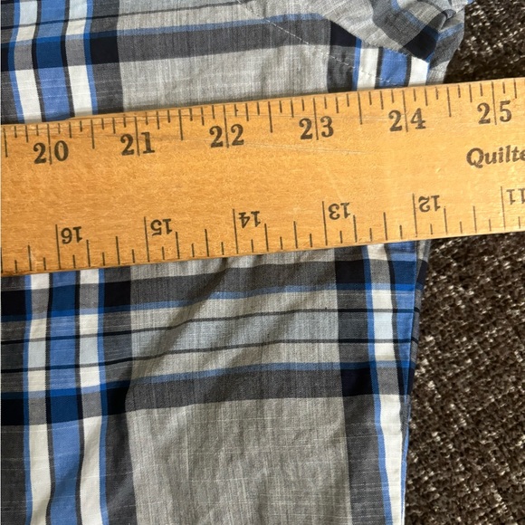 Hugo Boss Sharp Fit Plaid Cotton Short Sleeve Shirt size 2XL - Picture 4 of 7